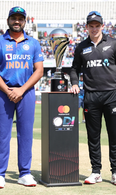 India vs New Zealand trophy unveiling ceremony